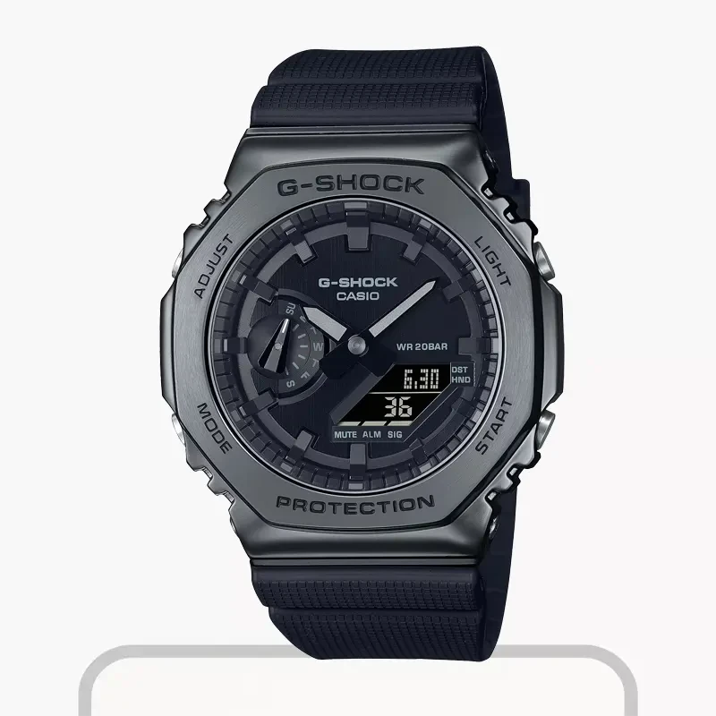 Casio G-Shock Black IP Black Dial Men's Watch- GM-2100BB-1A